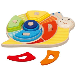 Color and shape sorting snail