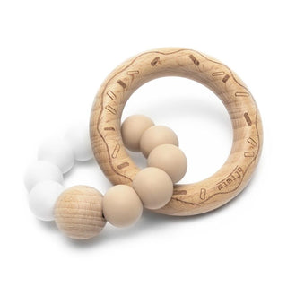 Teether- grasping toy White- Cream