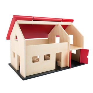 Large wooden play farm/stable with opening roof