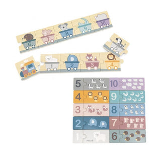2 in 1 Wooden Counting Puzzle, Polar Bears