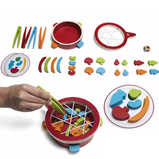 Colorful vegetables game with tweezers "Veggie"