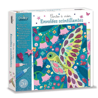 Creative paintings with glitter "Envolées scintillantes", creative set for children