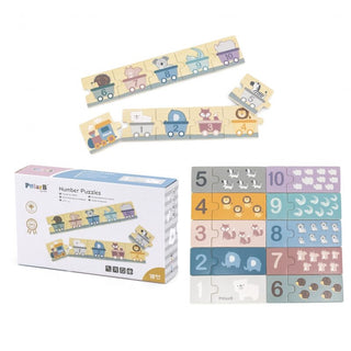 2 in 1 Wooden Counting Puzzle, Polar Bears