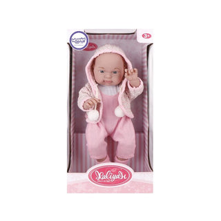 Lillija - reālistiska lelle mazulis videi draudzīgā apģērbā, 46 cm